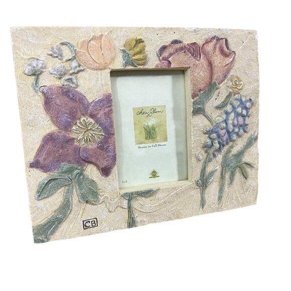 Cheri Blum Floral Embossed 3x5 Picture Frame By Fetco - Picture 5 of 6